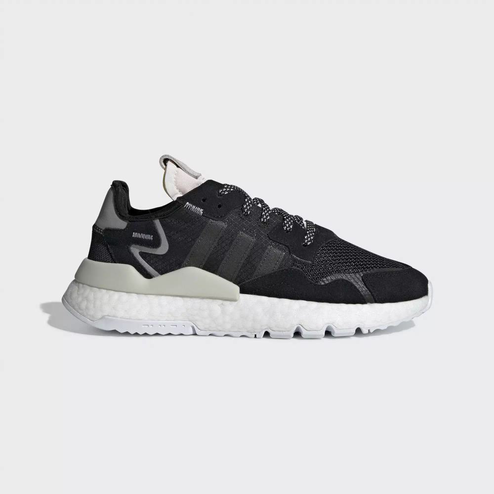 Adidas Nite Jogger Tenis Negros Para Mujer (MX-69265)